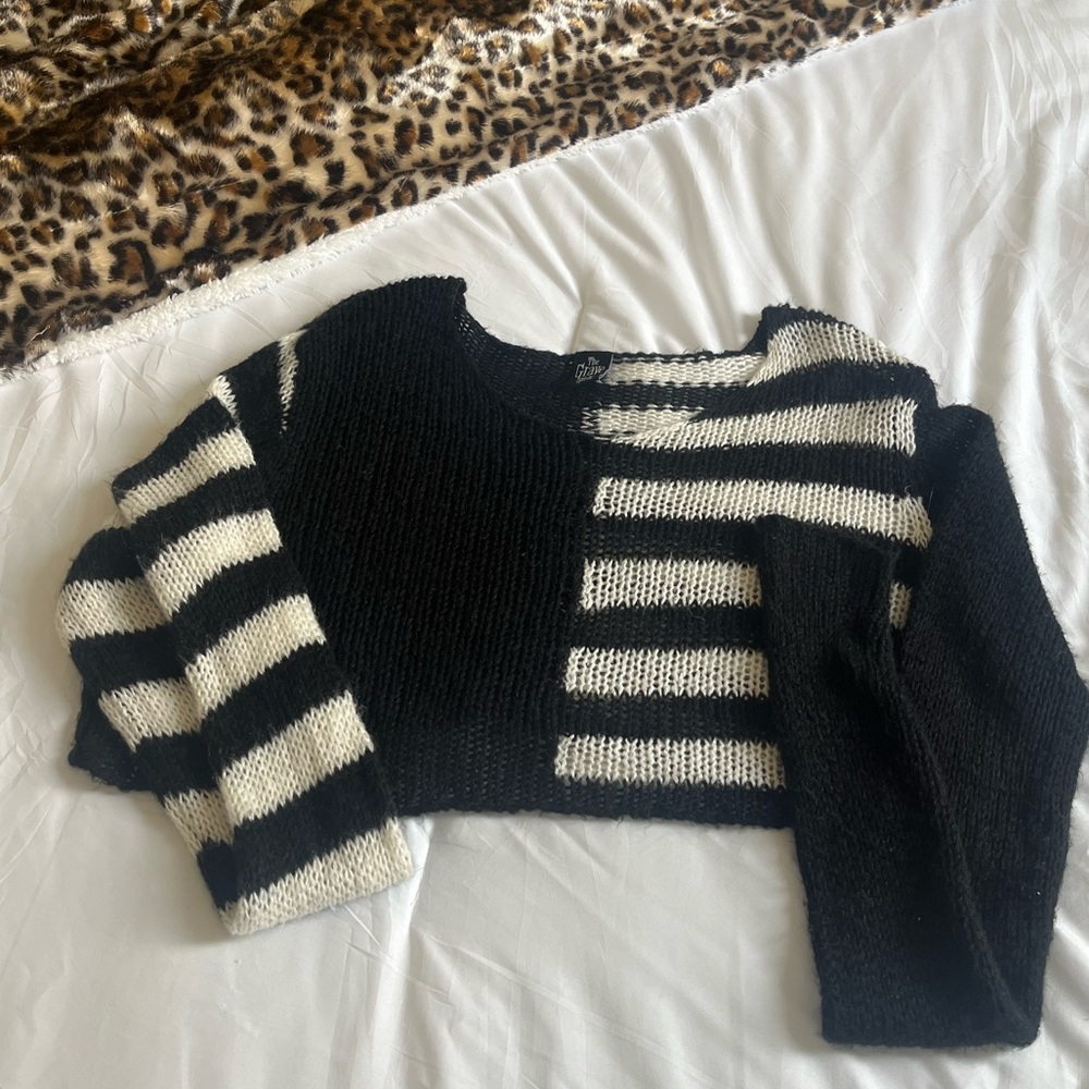 Striped Black and White Sweater